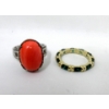 Image 2 : 2 x Sterling Silver Estate Rings 