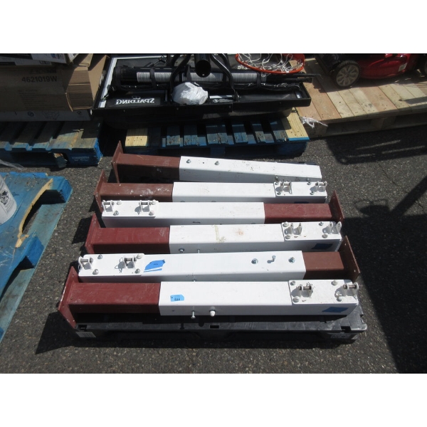 6 Steel Gate Posts - Preowned - As Is