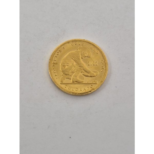 1/10th Oz .999+ Fine Gold 2022 Round