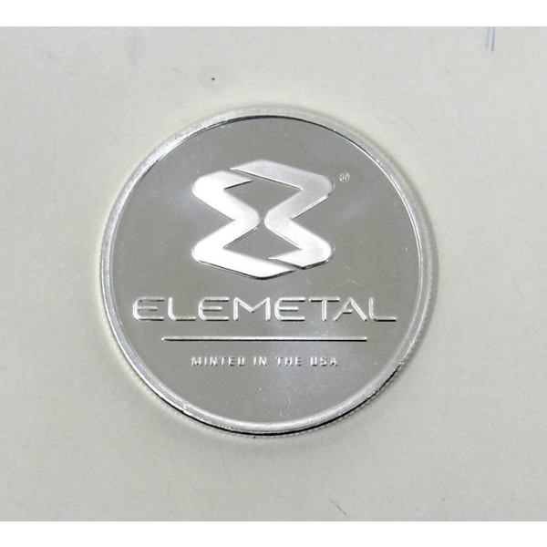1 Oz .999 Silver Elemetal Round 