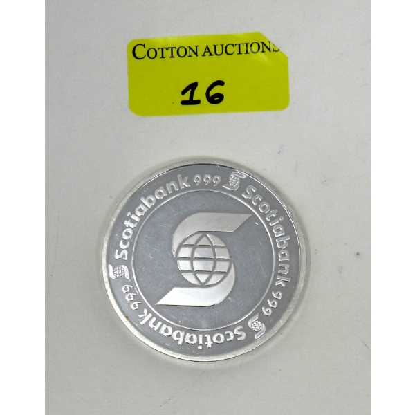 5 Oz .999 Silver Scotiabank Investor Round 