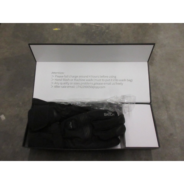 New Barchi Black Heated Gloves - Size XL