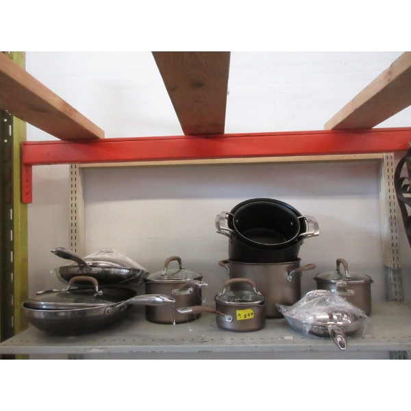 9 Circulon & Other Cookware - 6 Have Lids