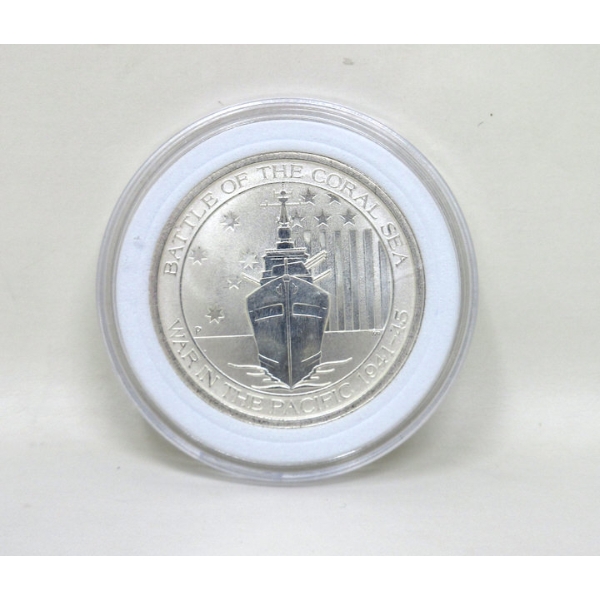 1/2 Oz .999 Silver 2015 Battle of the Coral Sea Coin 