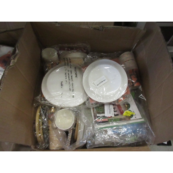 Large Box of New Party Supplies - Individually Packaged