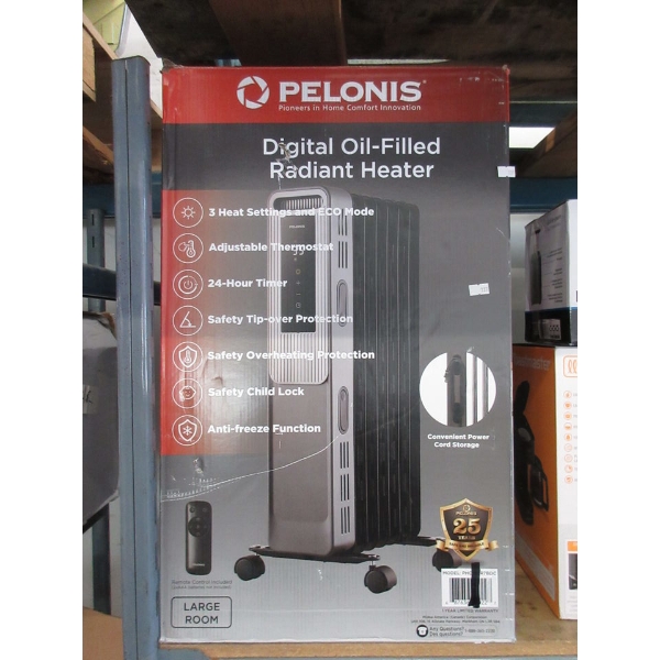 Pelonis Digital Oil-Filled Radiant Heater for Large Room