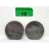 Image 1 : 2 x 1 Oz .999 Fine Titanium Buffalo Rounds 