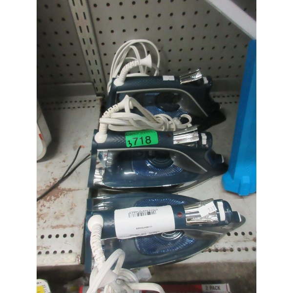 3 Rowenta Steam Irons - No Boxes
