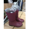 Image 1 : 4 New Pairs of Women's Burgundy Rain Boots