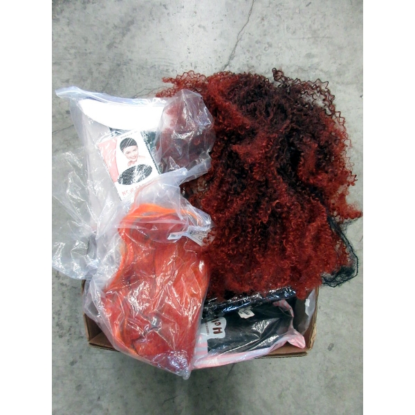 Box of Overstock & Customer Return Wigs 