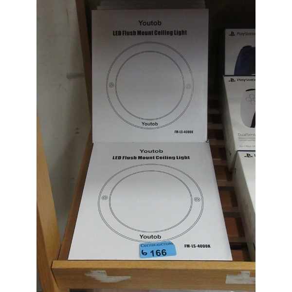 6 New 8" Flush Mount LED Ceiling Lights