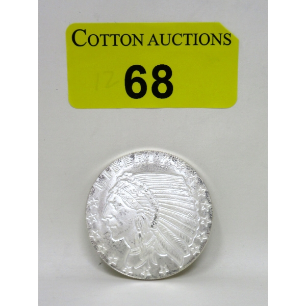1 Oz .999 Silver Liberty Golden State Mint Round 