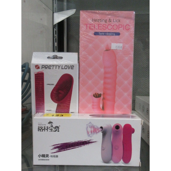 3 Assorted New Clitoral Stimulators in Boxes