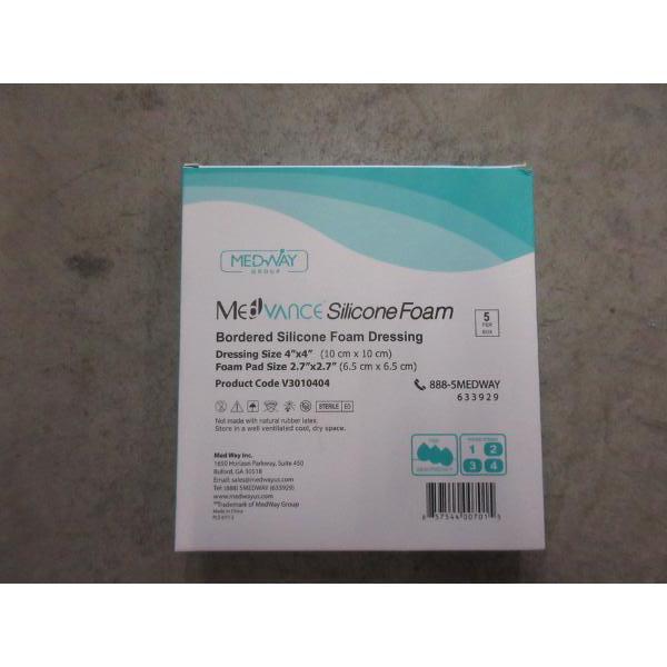 9 New Packs of 5 Bordered Silicone Foam Dressings