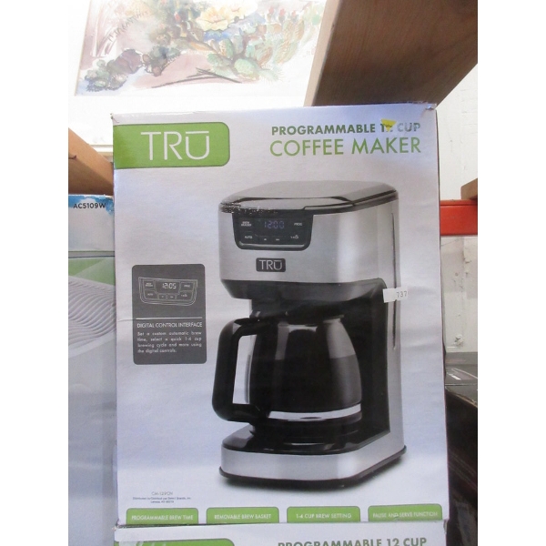 TRu Programmable 12-Cup Coffee Maker