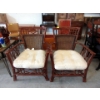 Image 1 : Pair of Large 1970s Malacca Rattan Chairs 