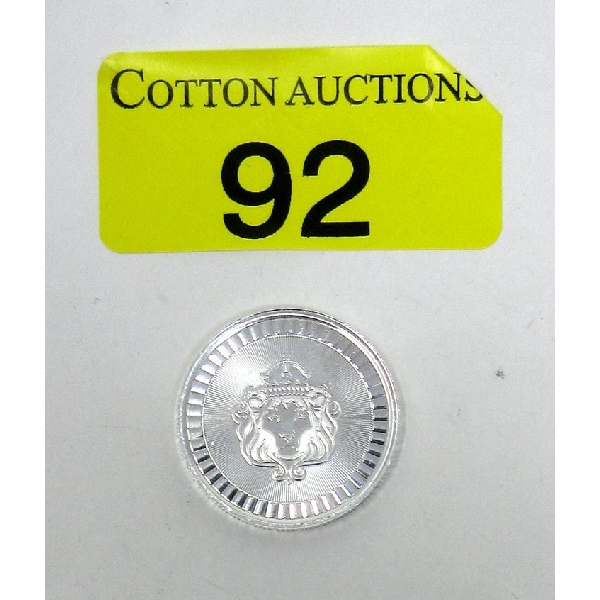1/2 Oz .999 Silver Scottsdale Mint Lion Round 