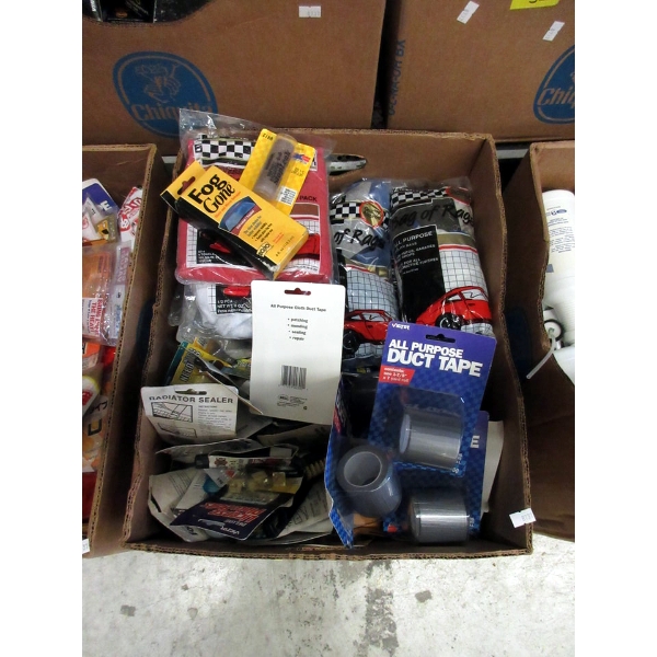 Box of New Assorted Automobile Accessories