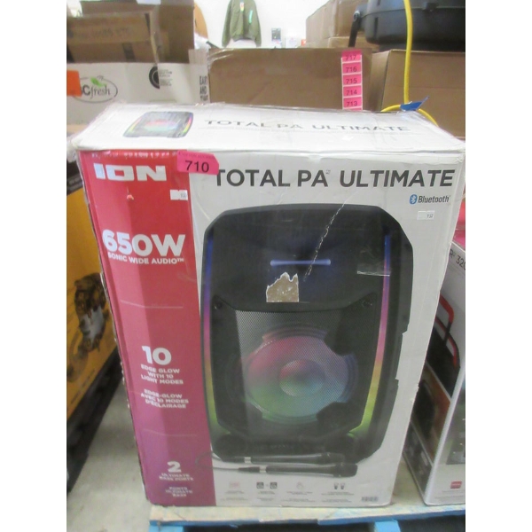 Ion Total PA 650 W Bluetooth Speaker in Box