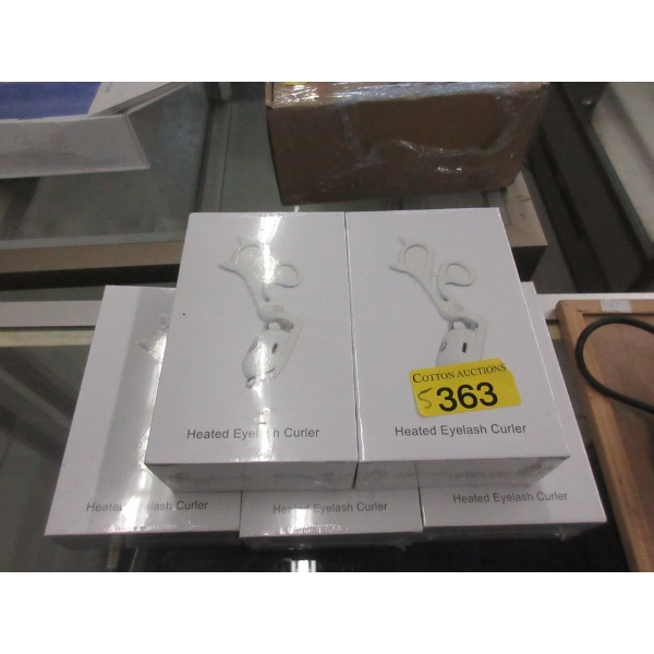 5 New Heated Eyelash Curlers - White 