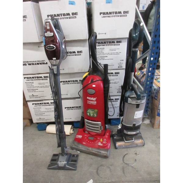 3 Corded Upright Vacuum Cleaners - Preowned