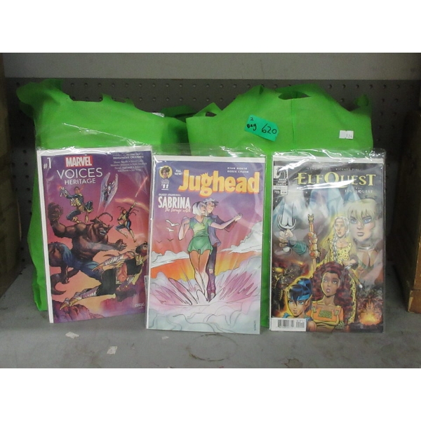 2 Bags of Approximately 100 Comic Books 