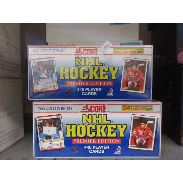2 Sealed Boxes of 1990 Score Hockey Cards