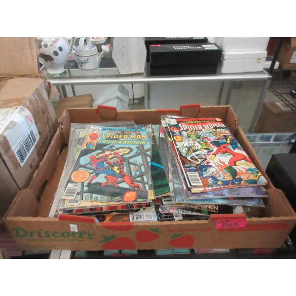 Box of 50+  Assorted Vintage Comic Books - Preowned