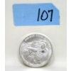 Image 1 : 1 Oz .999 Silver Pan American Miner Round 