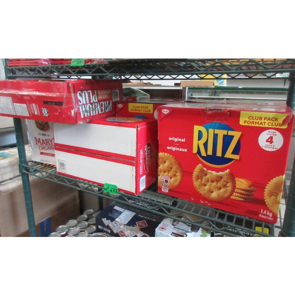 Shelf Lot of Assorted Snack Food Products