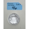 Image 1 : 1 Oz .9999 Silver 2021 African Wildlife Elephant Coin 