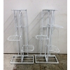 Image 1 : 2 New White Metal Plant Stands with Foldable Shelves