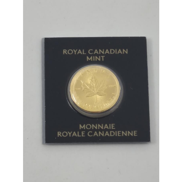 1 Gram .9999 Fine Gold Canada Maple Leaf Coin