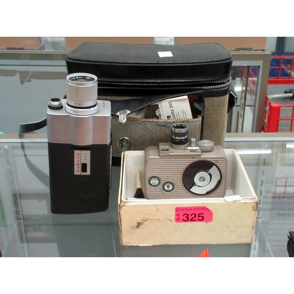 Vintage Cinemax 8 & Kobena 421 Movie Cameras