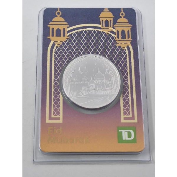 Half Oz .999 Silver Eid Mubarak TD Round