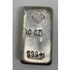 Image 1 : RARE 10 Oz .999+ Silver Johnson Matthey Bar 