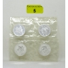 Image 1 : Uncut sheet 4 x 1 Oz .9999 Silver 1999 Maple Leaf Coins 