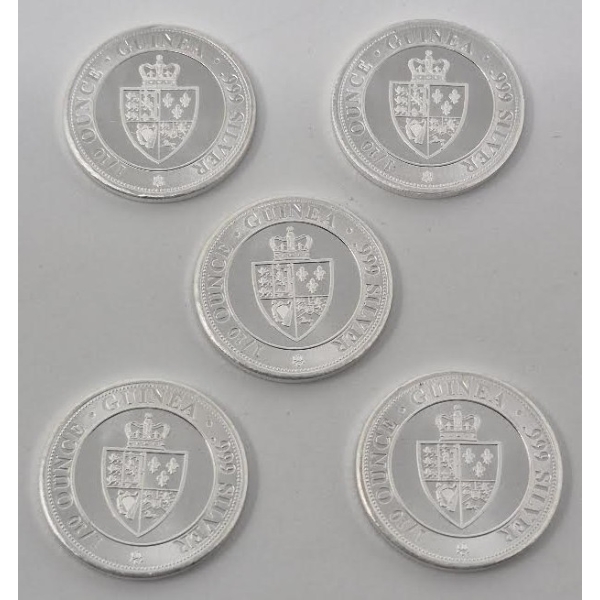 5 x 1/10 Oz .999 Silver 2020 New Guinea Coins