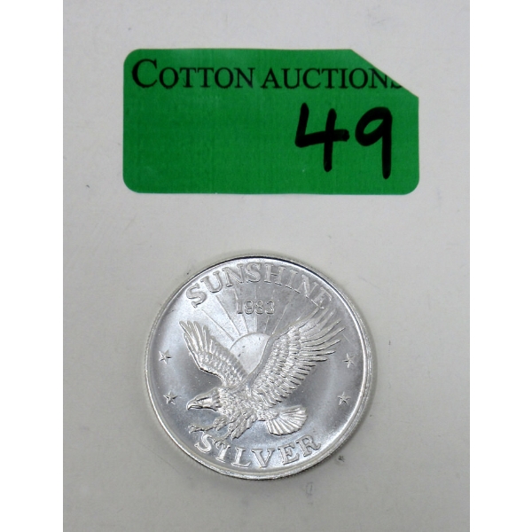 Vintage 1983 1 Oz .999 Silver Round 