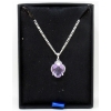 Image 2 : 4.5 CT Amethyst & Diamond Pendant