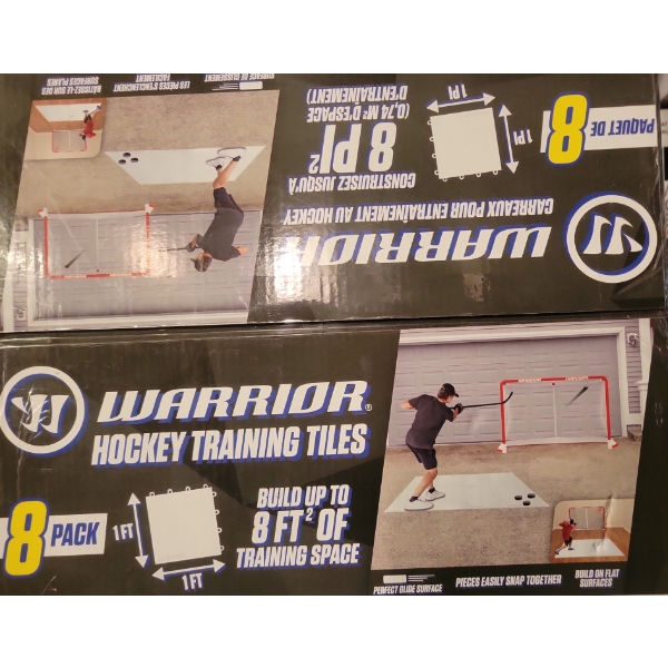Two Boxes Warrior Hockey Training Tiles - Customer Returns 