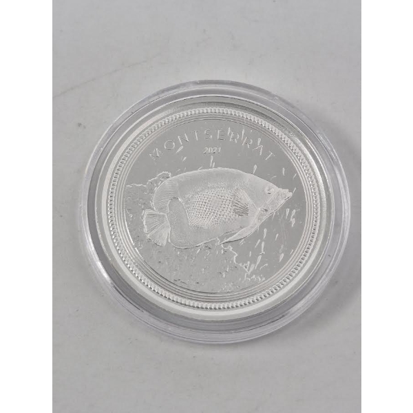 1 Oz .999 Silver 2021 Montserrat Coin