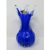 Image 3 : 2 Mid-Century Blue to Clear Art Glass Pieces