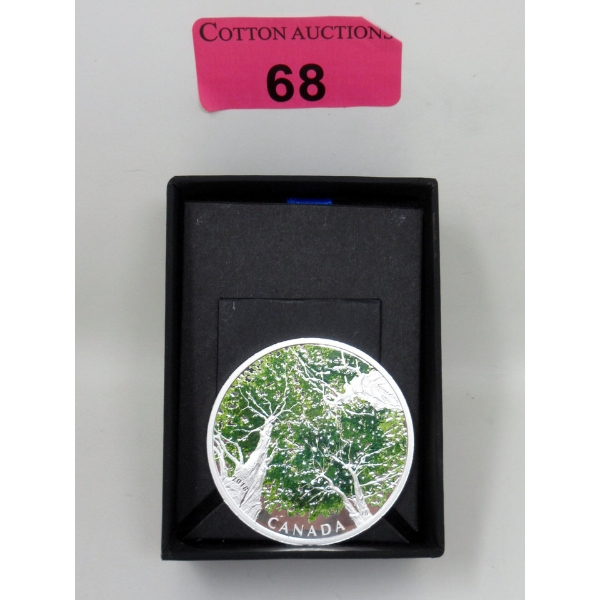 2 Oz .9999 Silver 2018 Canadian Canopy: The Maple Leaf Coin