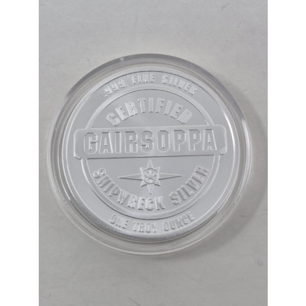 1 Oz .999 Silver Certified SS Gairsoppa Round 