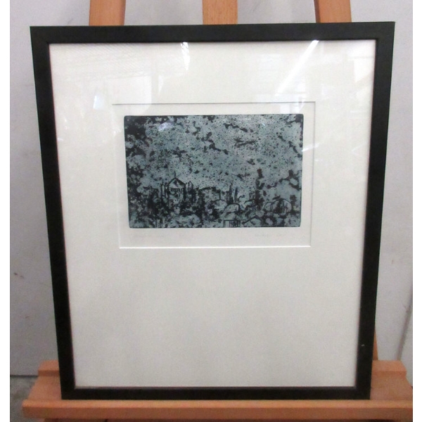 Framed 1979 Gertrude Zack Block Print 