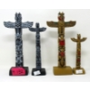 Image 1 : 4 Canadian Souvenir Totem Poles