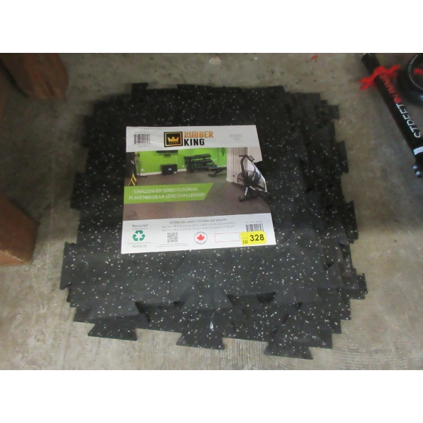 10 Rubber King Recycled Rubber Floor Tiles