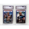 Image 1 : 2 Donald Trump "Super Trump" Graded Trading Cards