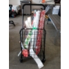 Image 1 : Folding Shopping Cart w/ Christmas Wrap & Wall Borders